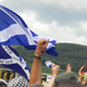 Scottish Saltires at T in the Park/VisitScotland.org